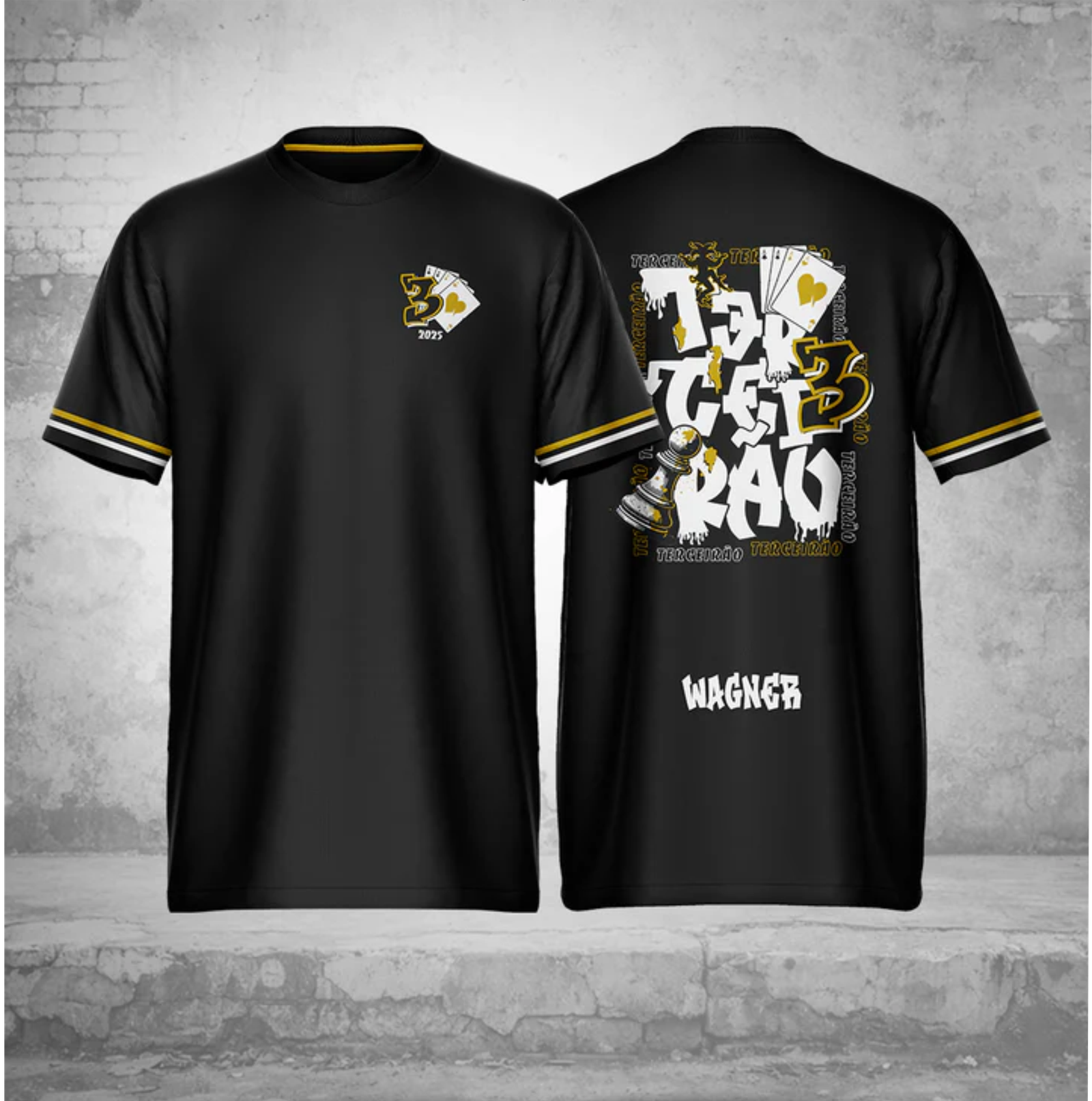 Camisa Terceirao Peças de Xadrez