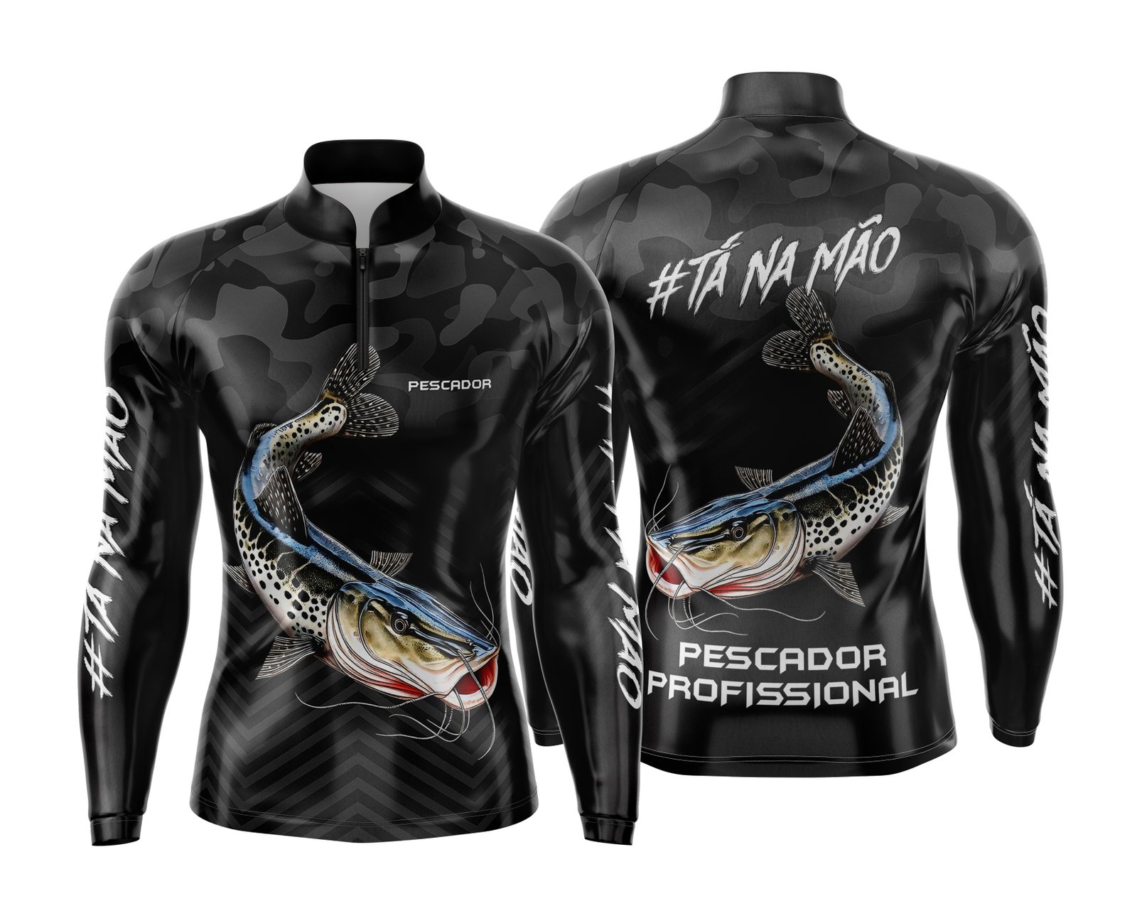 Arte Estampa Camisa de Pesca Esportiva Personalizada Modelo 40