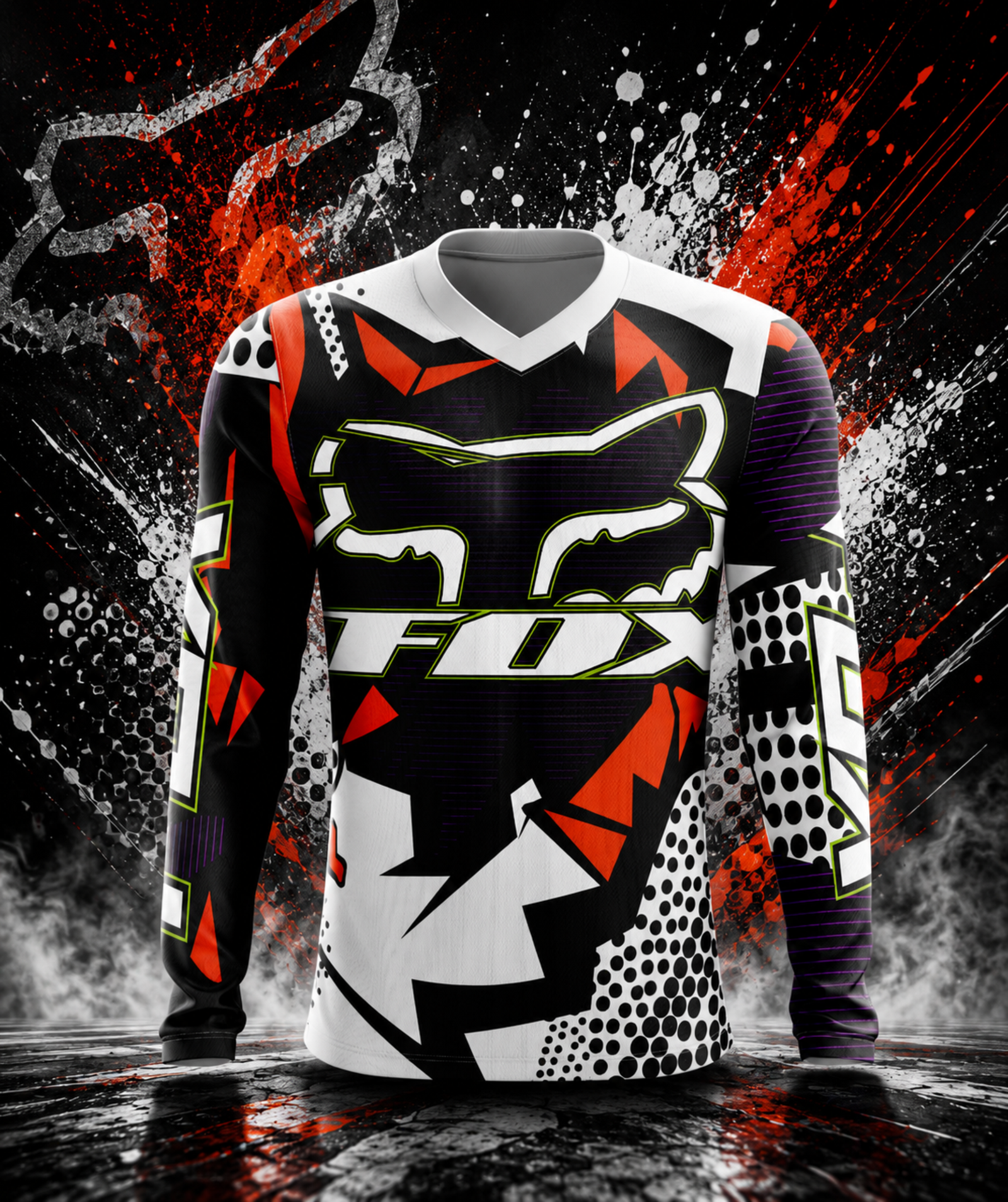Arte Vetor Camisa de MOTOCROSS 2024 - 2025 Modelo 02