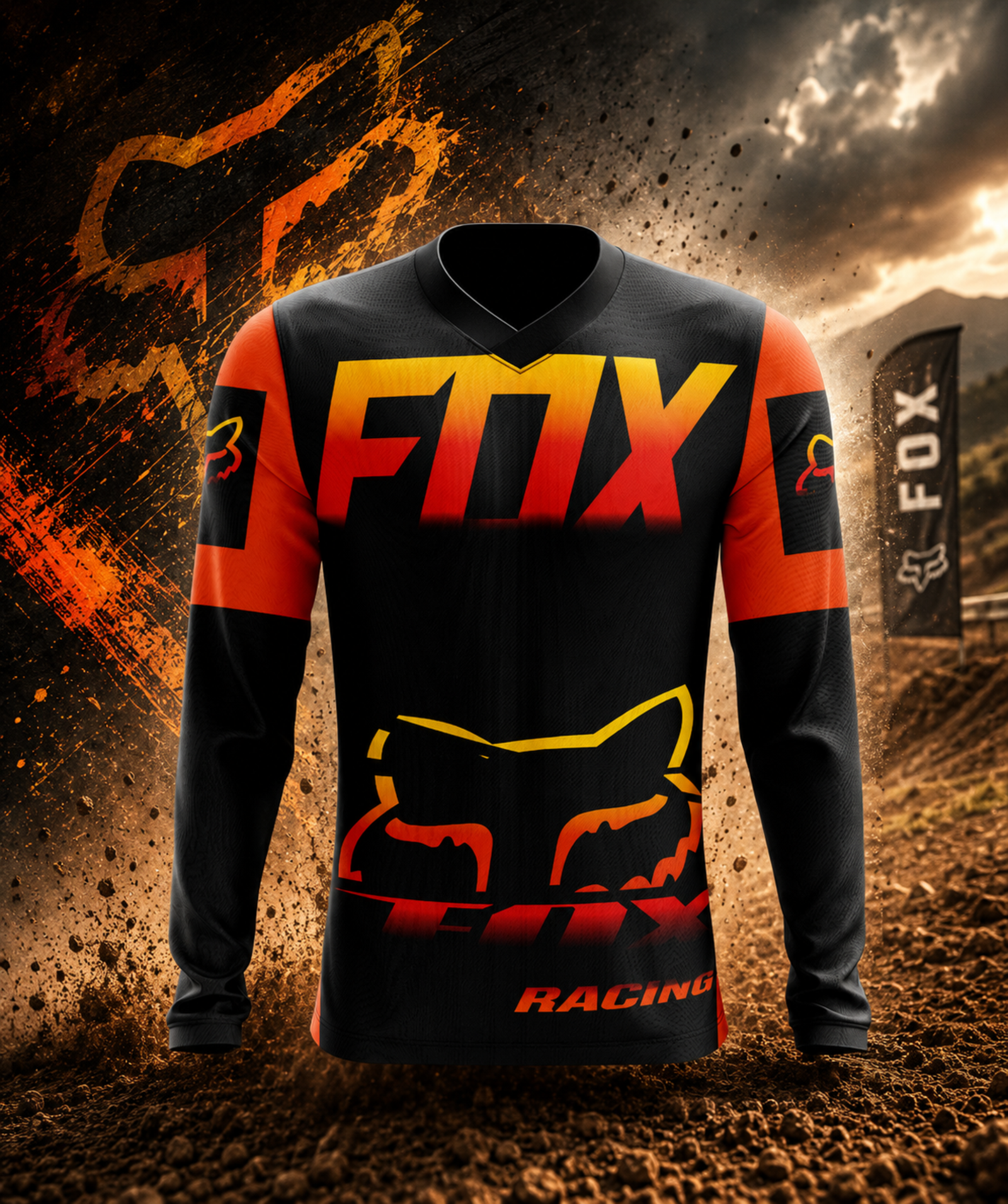 Arte Vetor Camisa de MOTOCROSS 2024 - 2025 Modelo 04