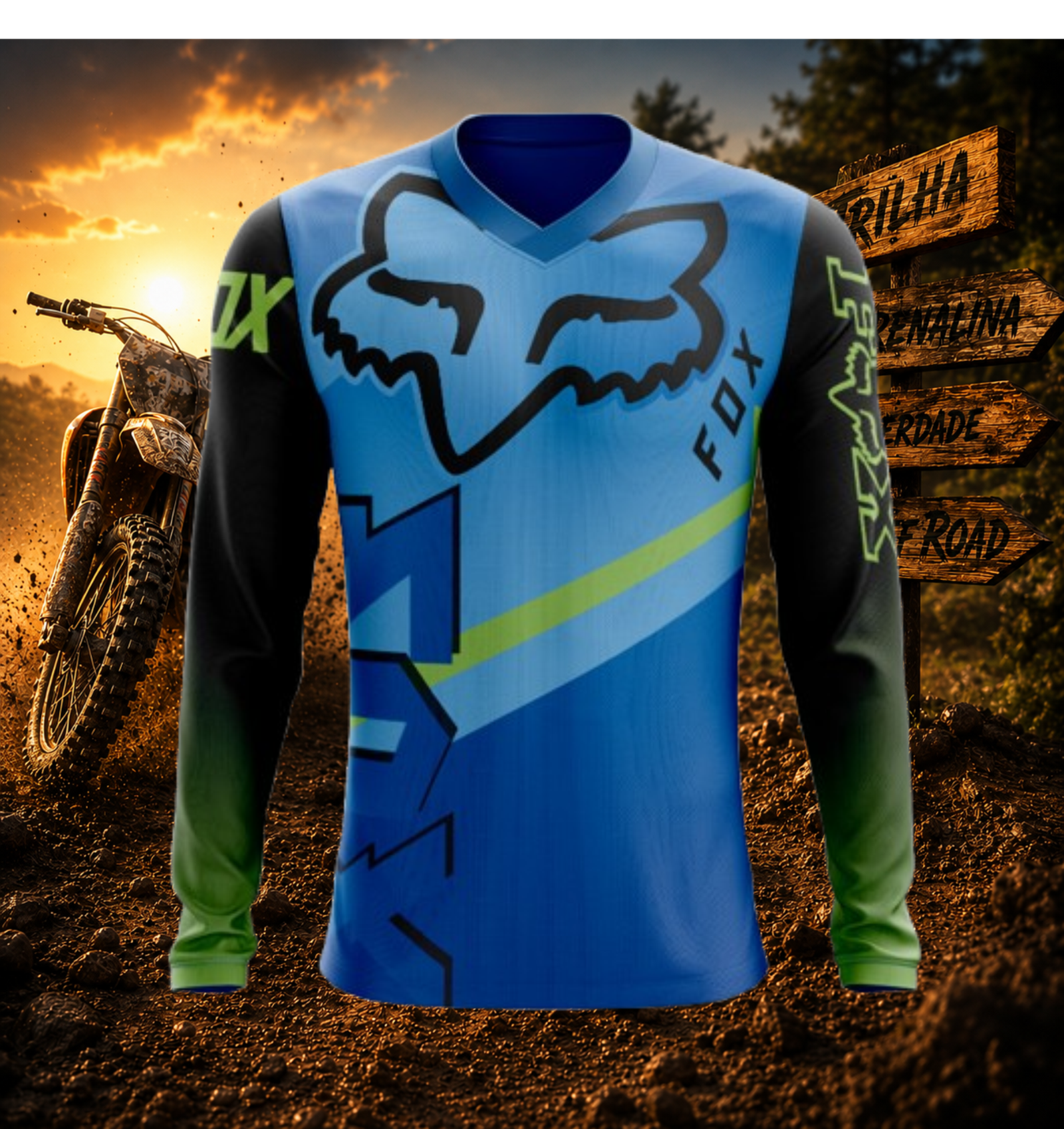 Arte Vetor Camisa de MOTOCROSS 2024 - 2025 Modelo 14