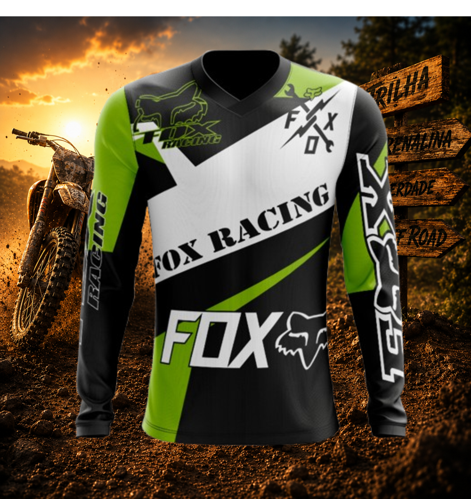 Arte Vetor Camisa de MOTOCROSS 2024 - 2025 Modelo 15