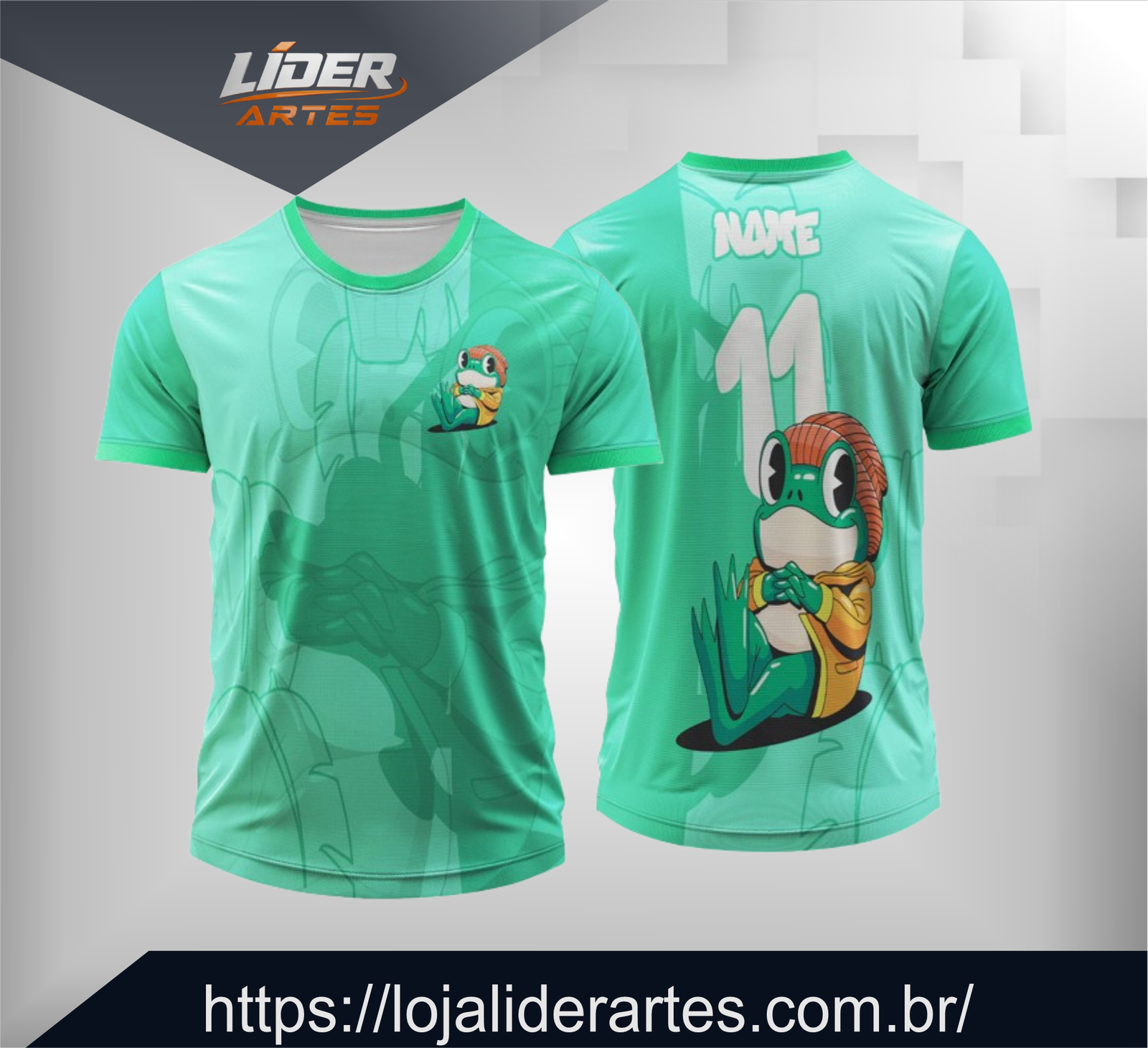 Arte Digital Camisa Interclasse Sapo Divertido