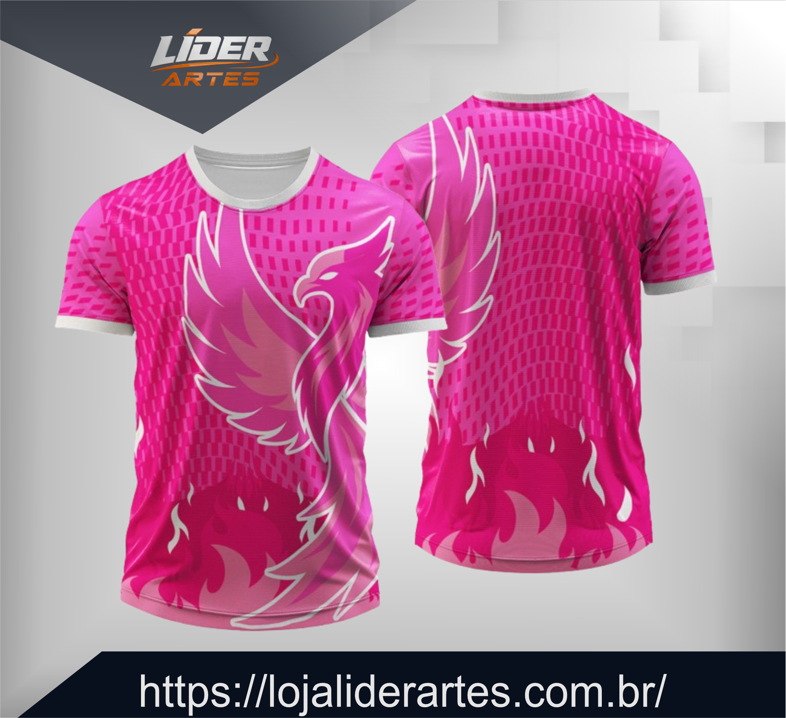 Arte Digital Camisa Interclasse Aguia Rosa